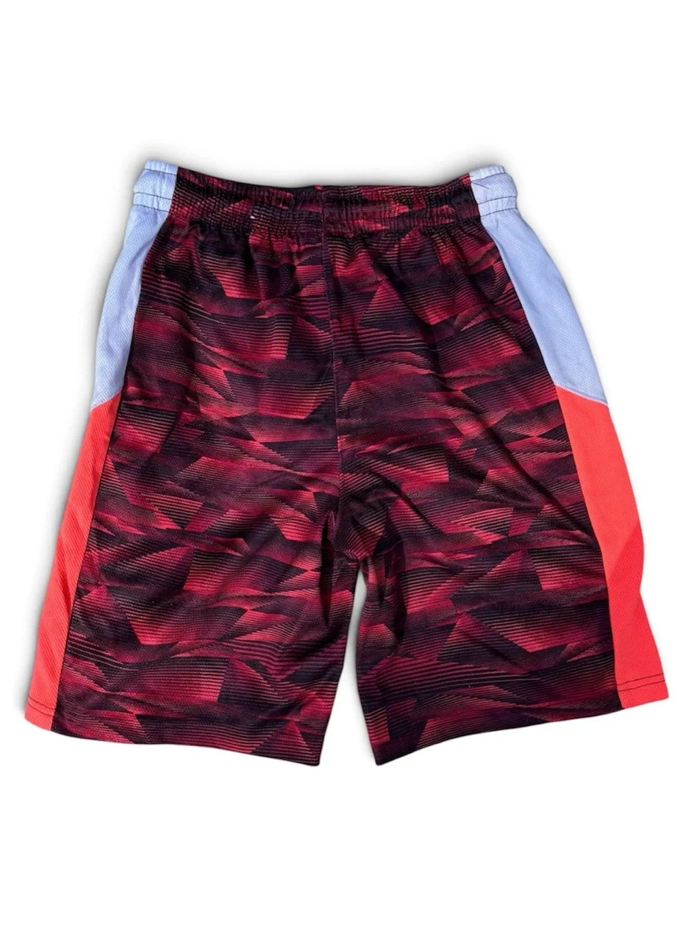 Place Sport Boys Red Patterned Athletic Shorts